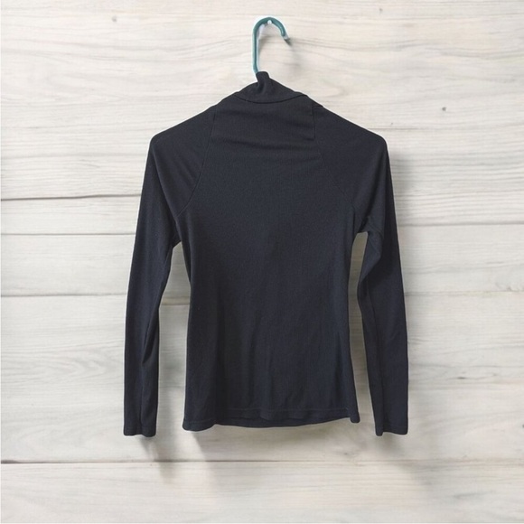 Patagonia Capilene 2 Lightweight 1/4 Zip Black Long Sleeve Base Layer Top Sz M - Picture 4 of 8